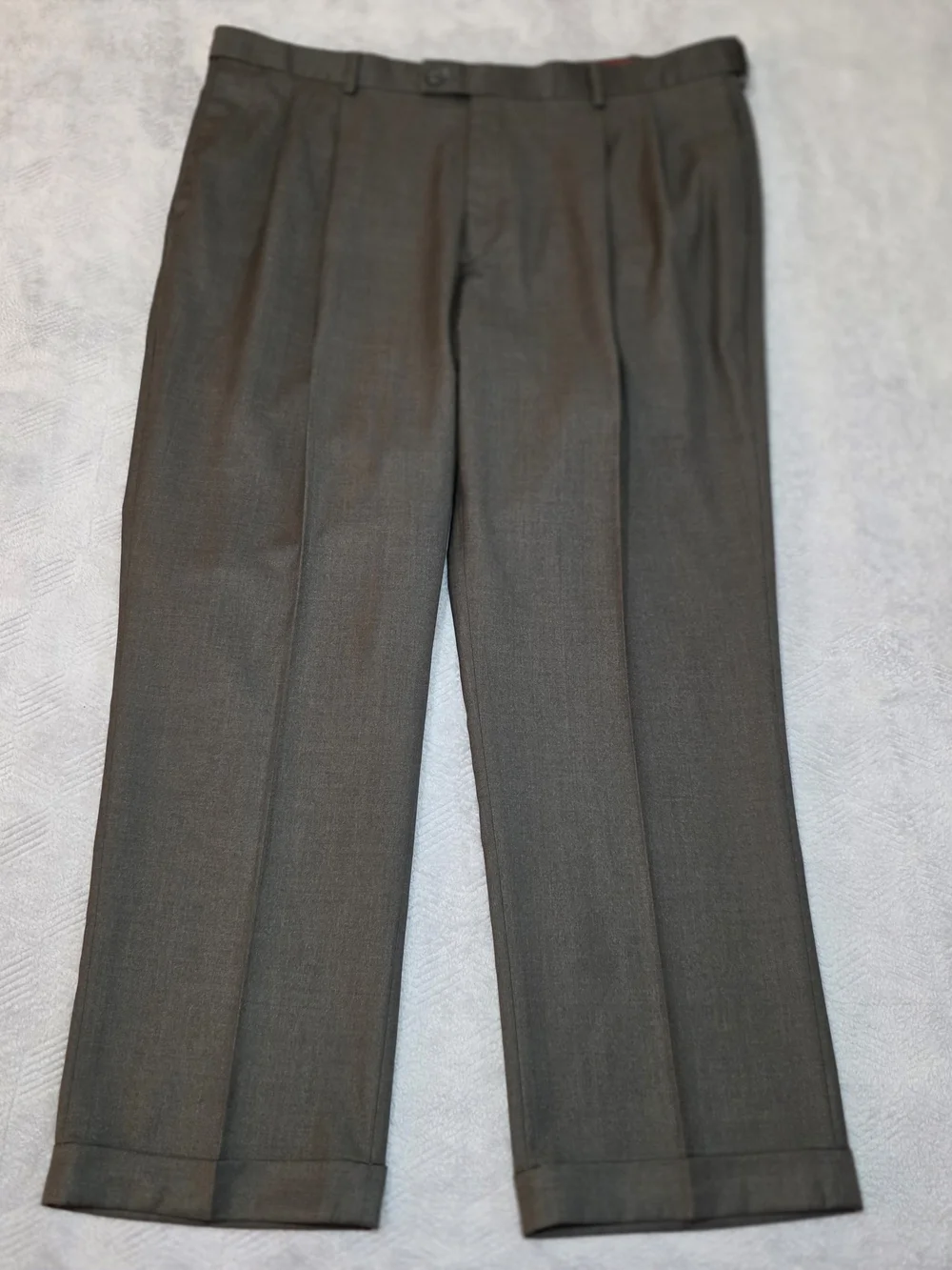 Louis Raphael Men's Dress Pants in Charcoal Gray